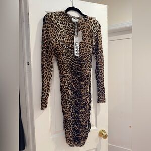Ganni Leopard Print Dress